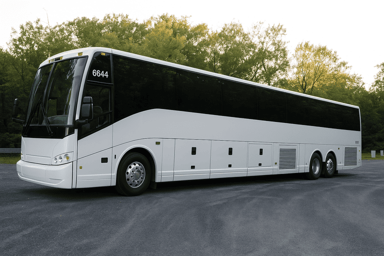 exterior of Livonia Coach Bus Service coach bus