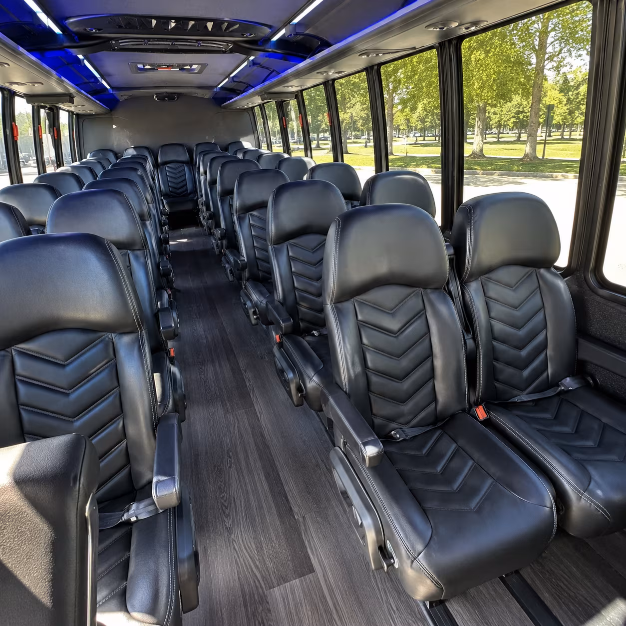 charter buses for wedding guests flying into detroit metro airport