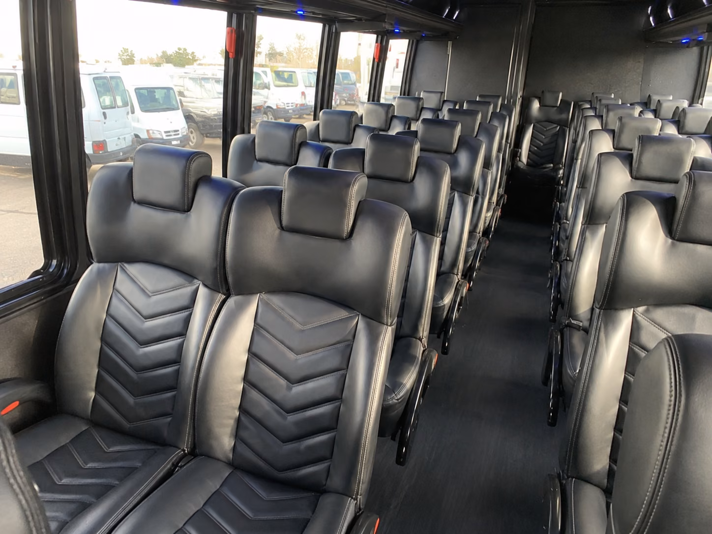 livonia 15 passenger minibus inside