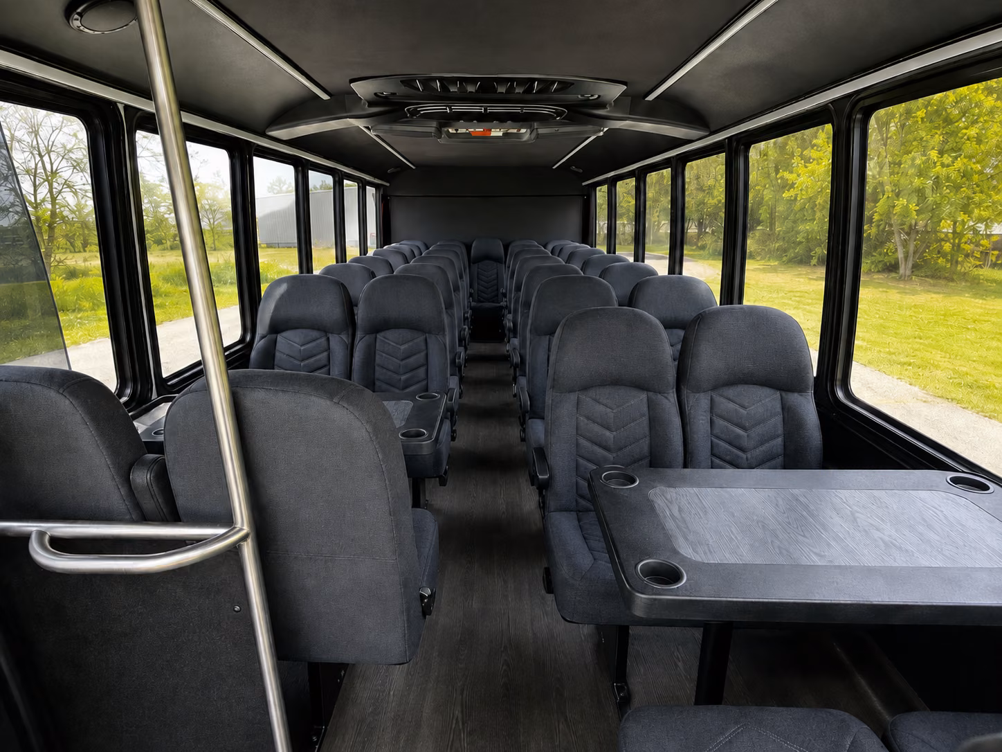 livonia 15 passenger minibus interior