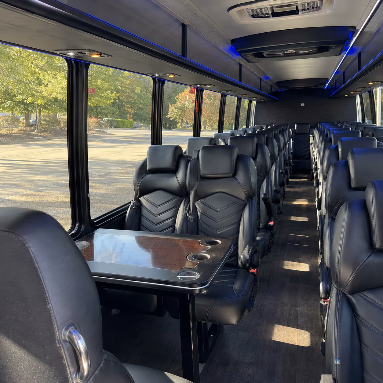 livonia 25 passenger minibus inside