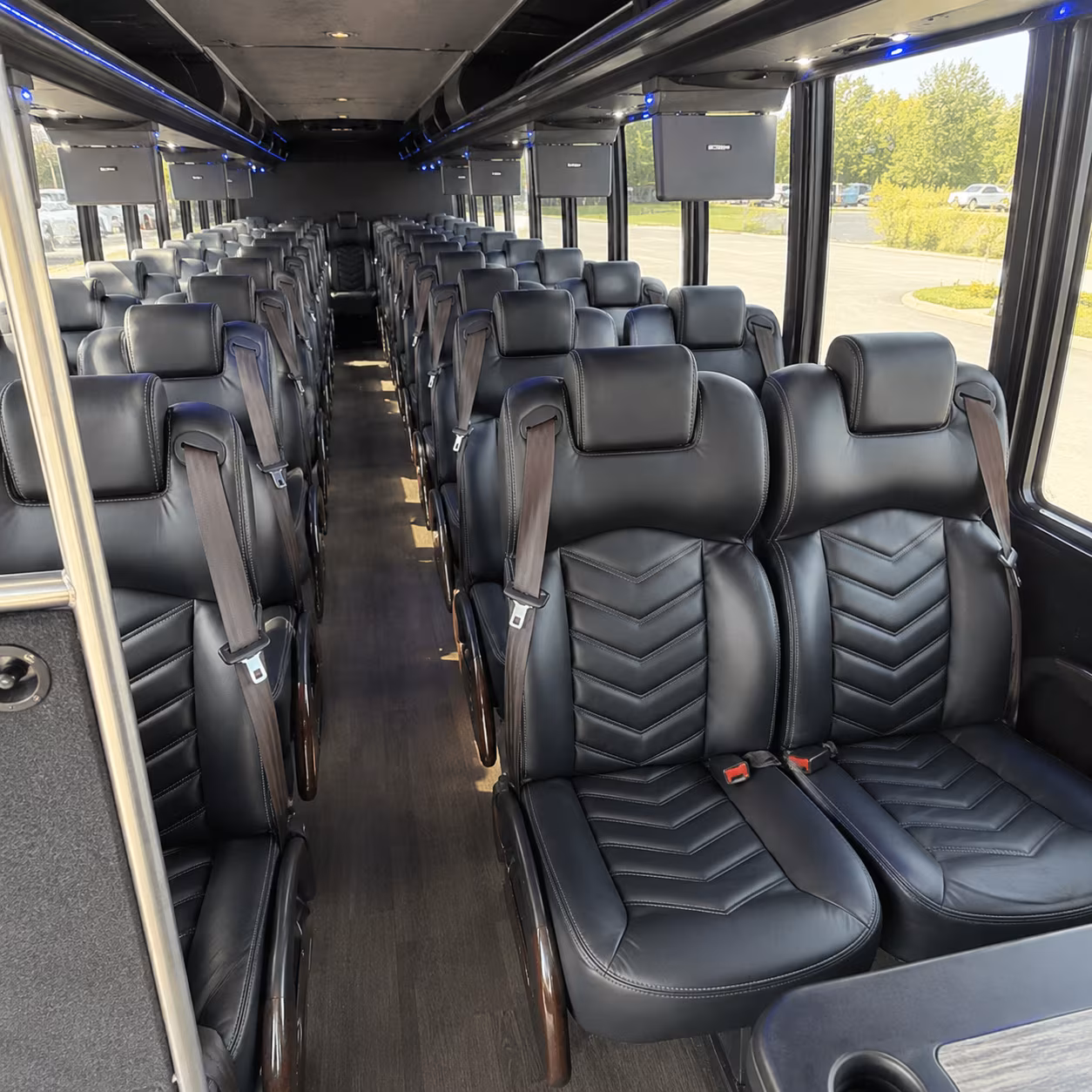 livonia 28 passenger minibus interior