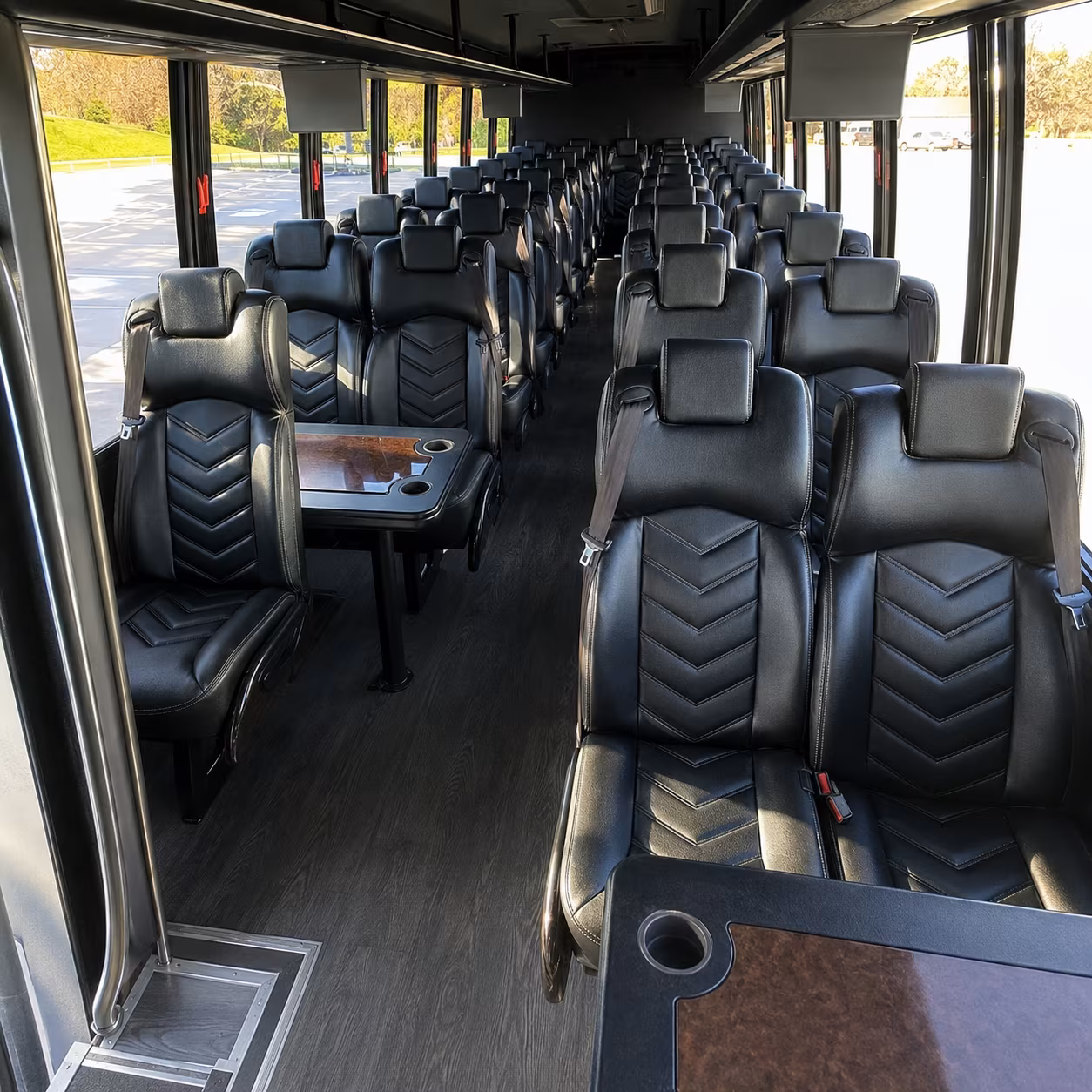 livonia 35 passenger minibus inside